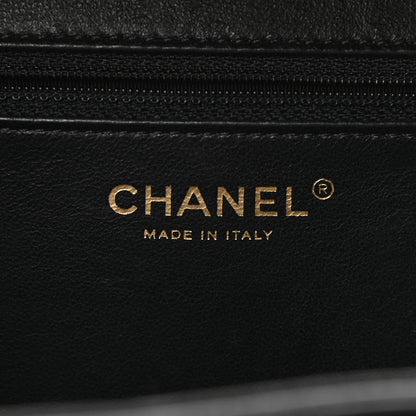 Chanel Caviar Quilted Large CC Filigree Vanity Case Beige Black 7 of 11