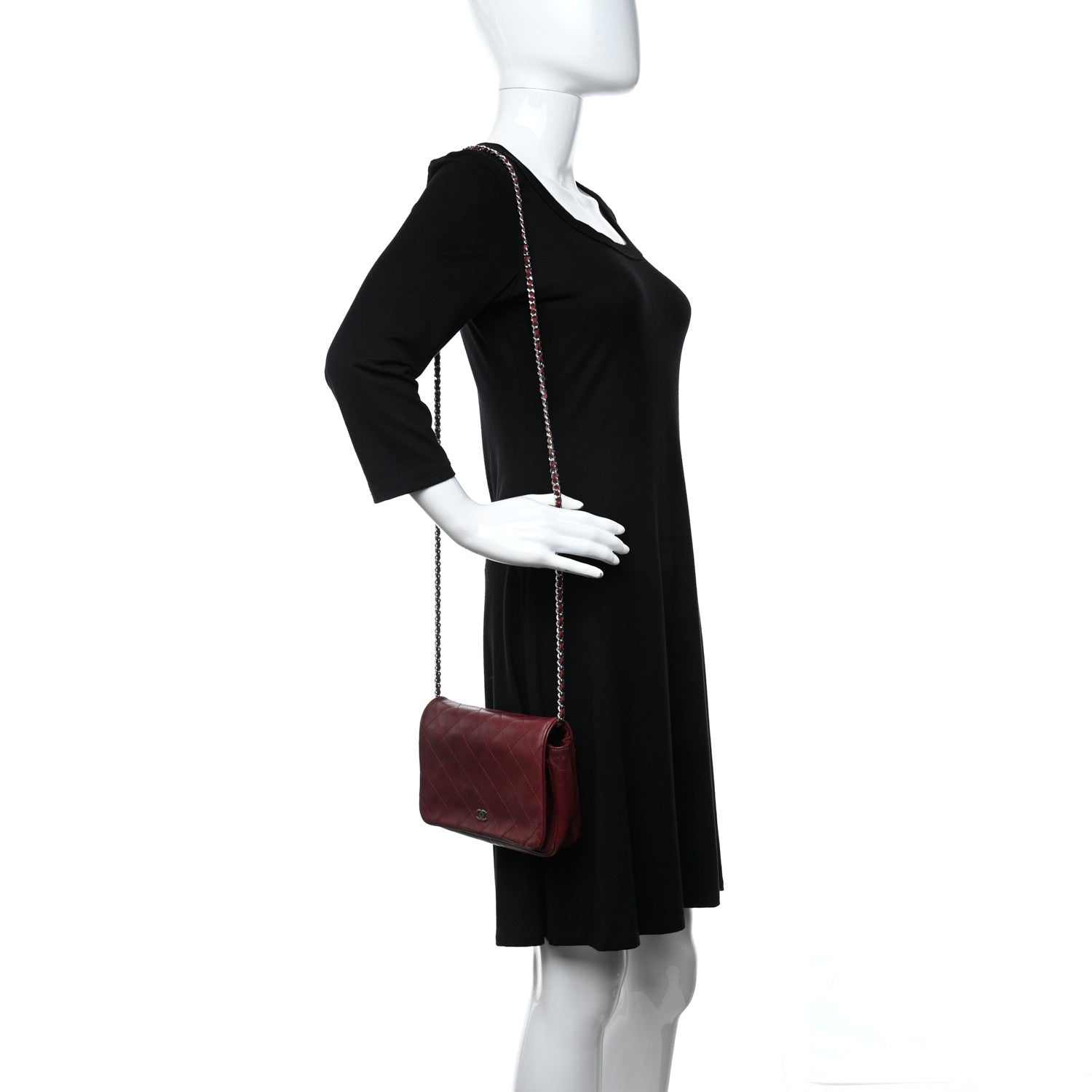 Chanel Lambskin Quilted Single Flap Red 2 of 10