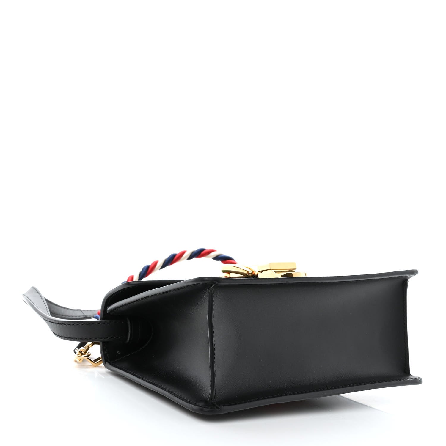 Gucci Calfskin Mini Sylvie Top Handle Bag Black 4 of 12