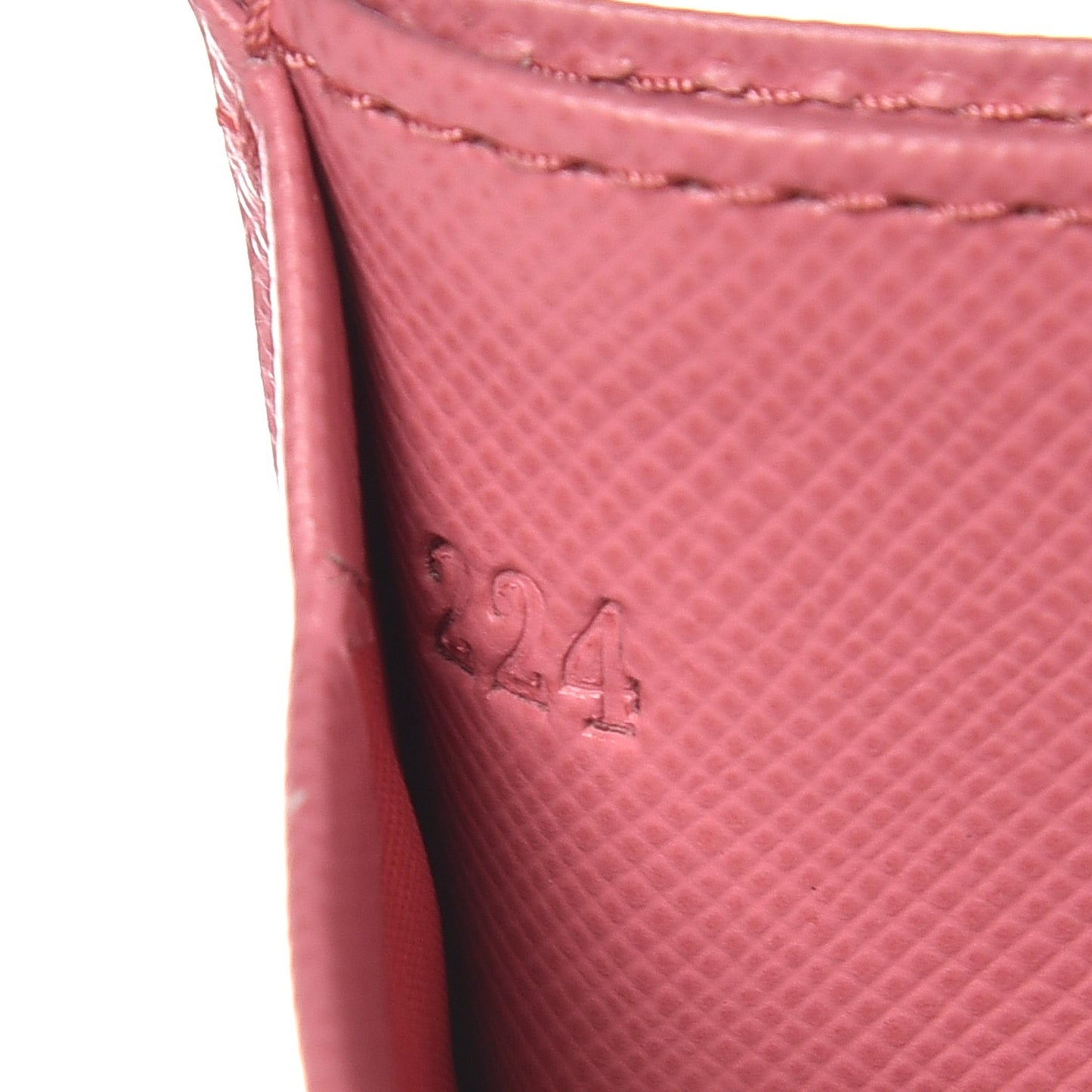 Saffiano Metal Card Case Peonia