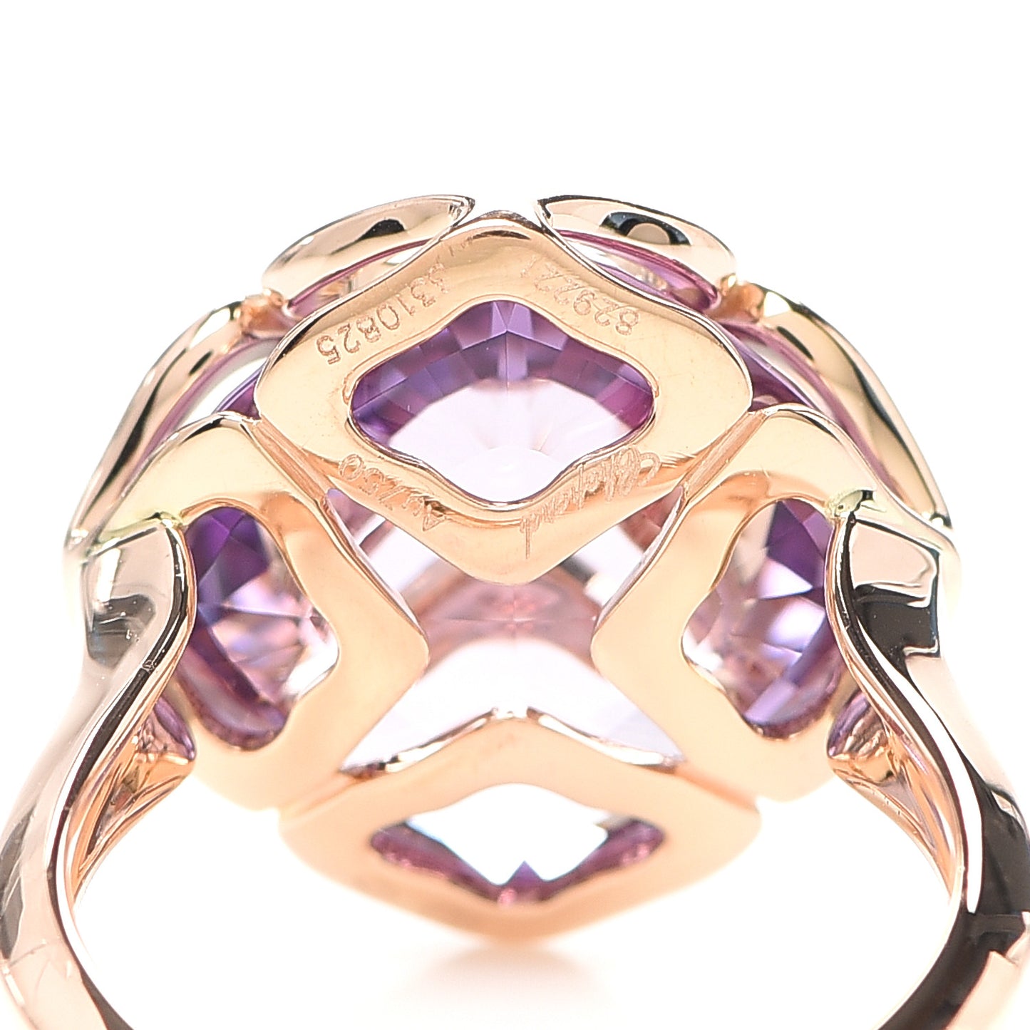 18K Rose Gold Amethyst Imperiale Cocktail Ring 49 5