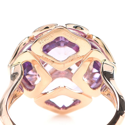 Chopard 18K Rose Gold Amethyst Imperiale Cocktail Ring 49 5 4 of 5
