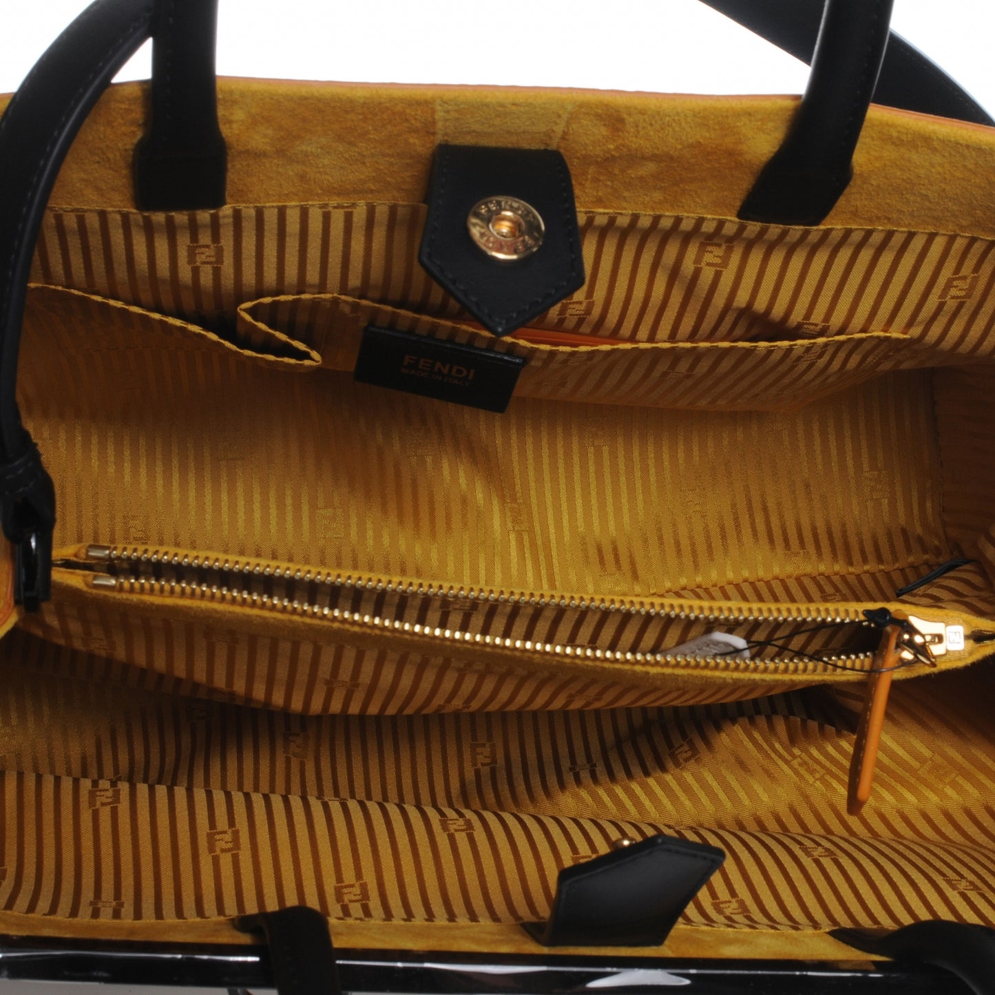 Vitello Colorblock Medium 2Jours Tote White Multicolor Girasole Black