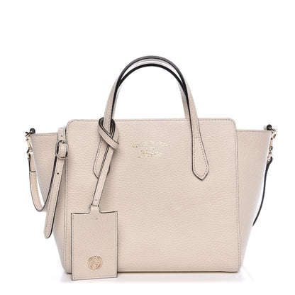 Gucci Dollar Calfskin Mini Swing Top Handle Bag Mystic White 1 of 6