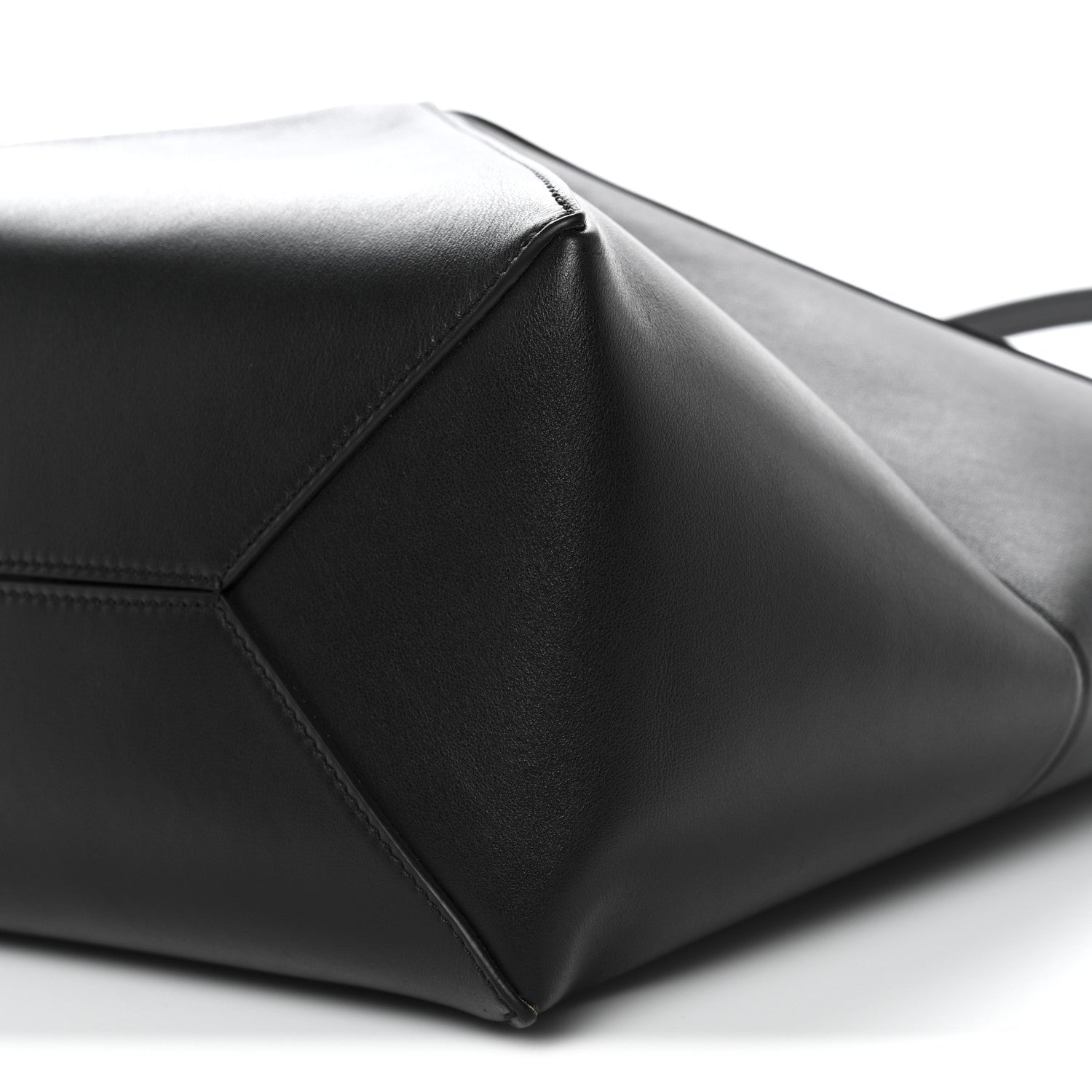 Loewe Shiny Calfskin Medium Puzzle Fold Tote Black 10 of 10