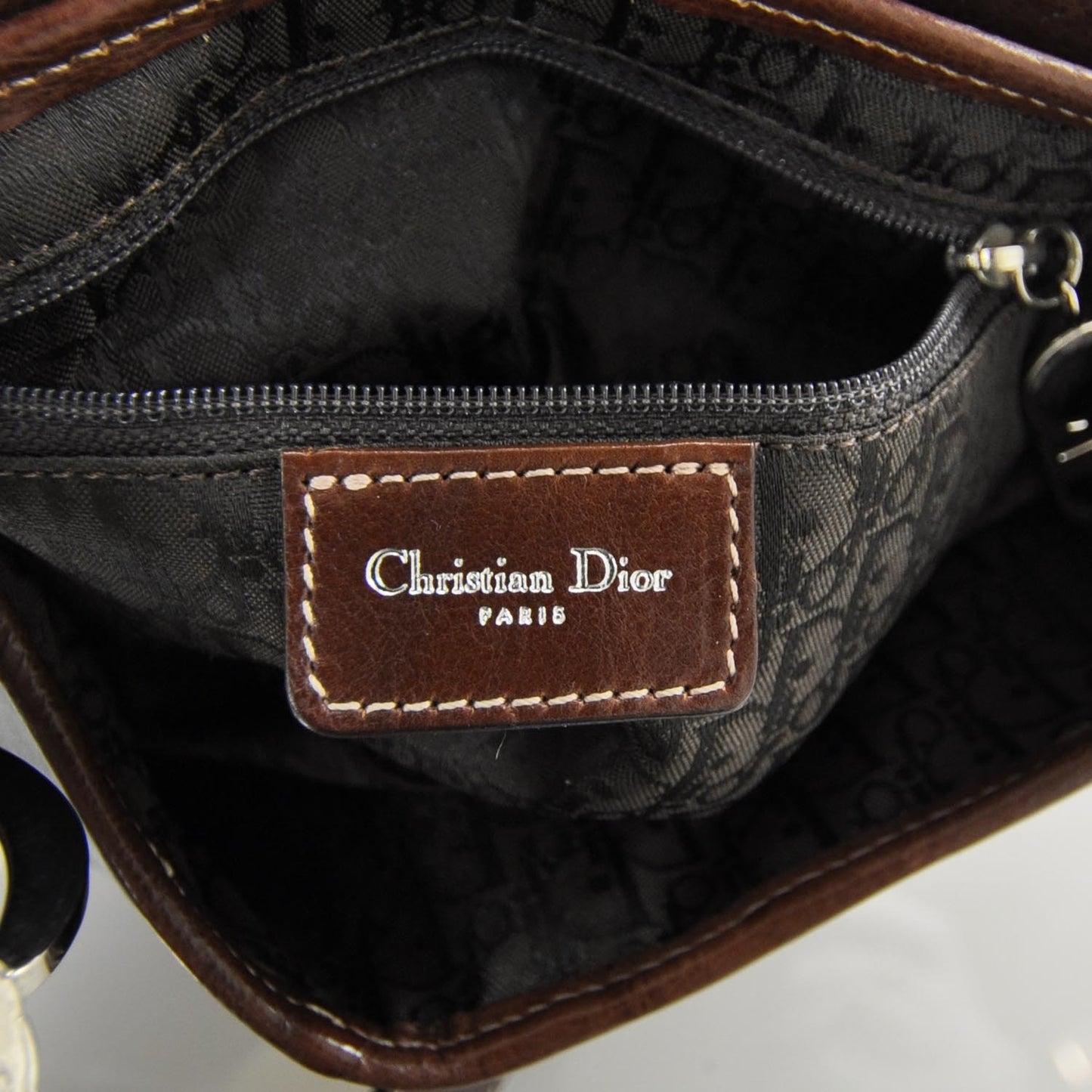 Calfskin Embroidered Romantic Flowers Saddle Bag