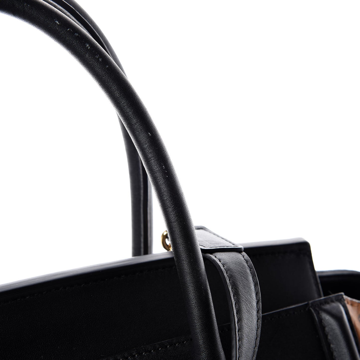 Calfskin Visetos Medium Kathy Tote Black