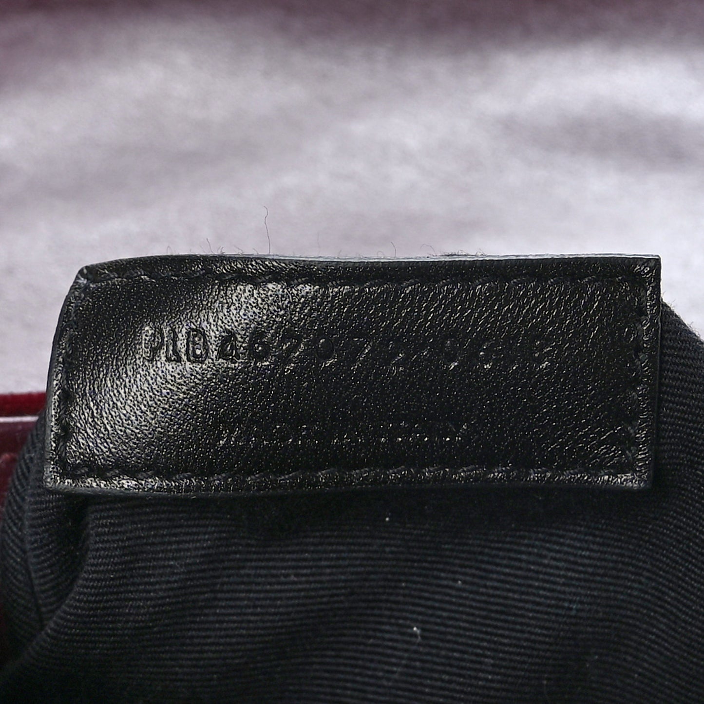 Velvet Y Quilted Monogram Toy Loulou Crossbody Bag French Burgundy