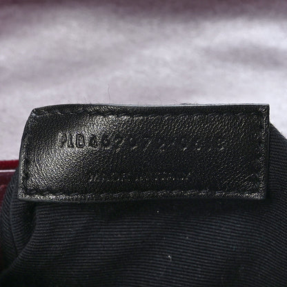 Saint Laurent Velvet Y Quilted Monogram Toy Loulou Crossbody Bag French Burgundy 7 of 9