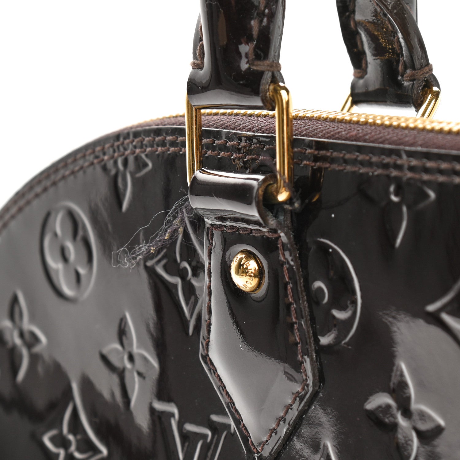 Louis Vuitton Vernis Alma GM Amarante 12 of 15