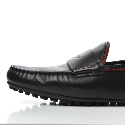 Gucci Nappa Mens Bee Driver Loafers 9.5 Black 9 of 17