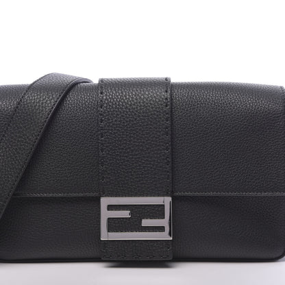 Fendi Cuoio Romano Selleria Belt Baguette Bag Black 8 of 10