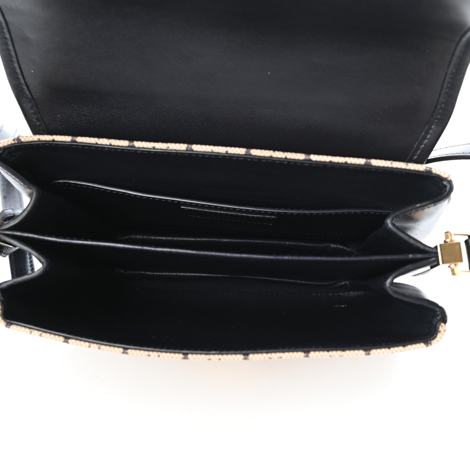 Saint Laurent Canvas Small Le Monogramme Satchel Beige Black 5 of 19