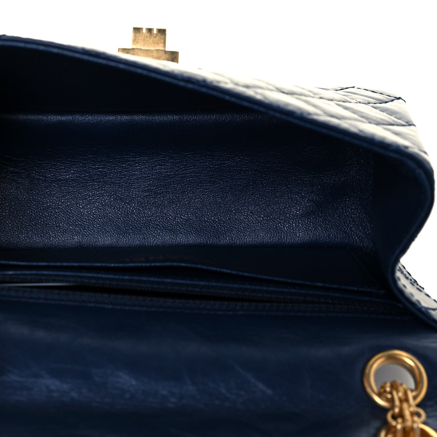 Chanel Aged Calfskin Quilted 2.55 Reissue Mini Flap Navy 4 of 12