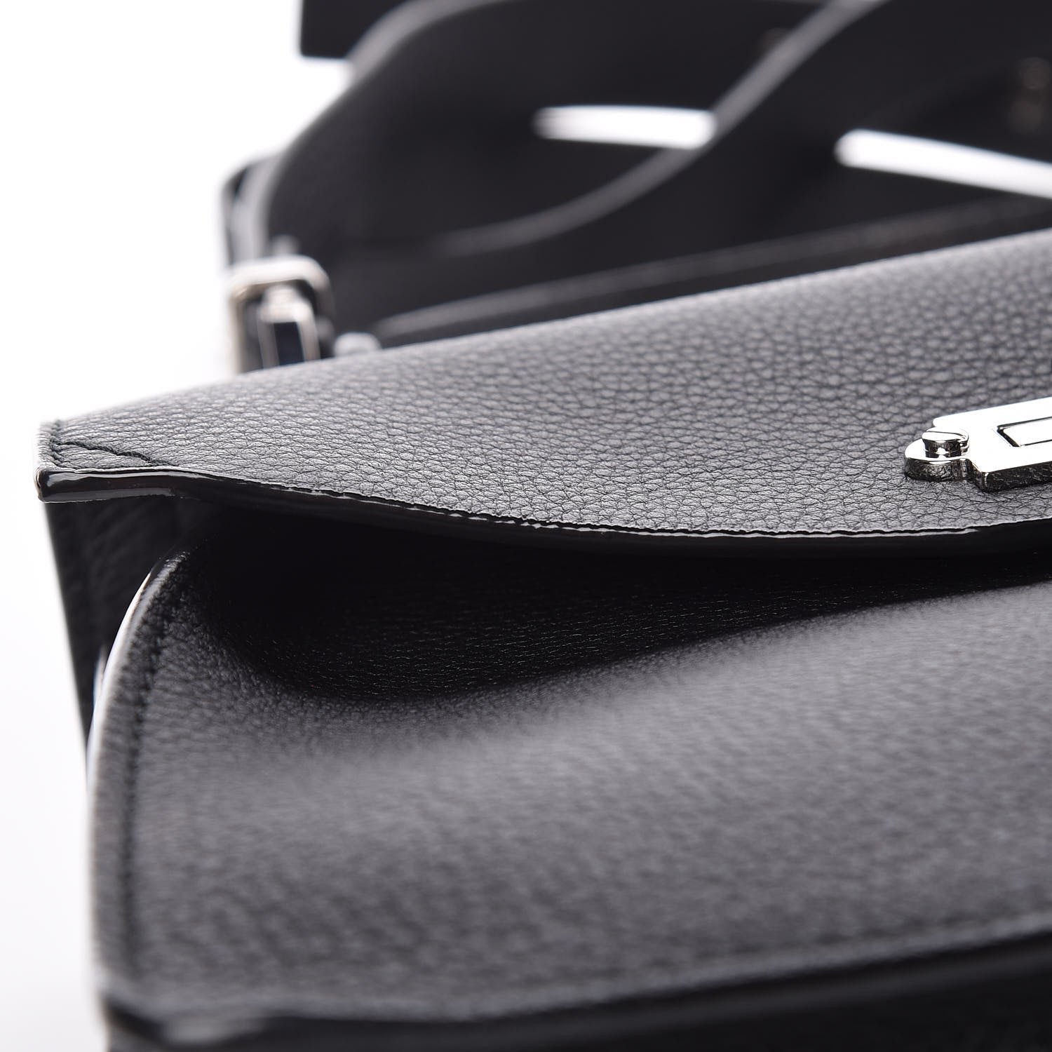 Proenza Schouler Pebbled Calfskin Small Hava Top Handle Bag Black 10 of 11
