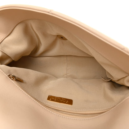 Chanel Goatskin Quilted Large Chanel 19 Flap Beige 5 of 10