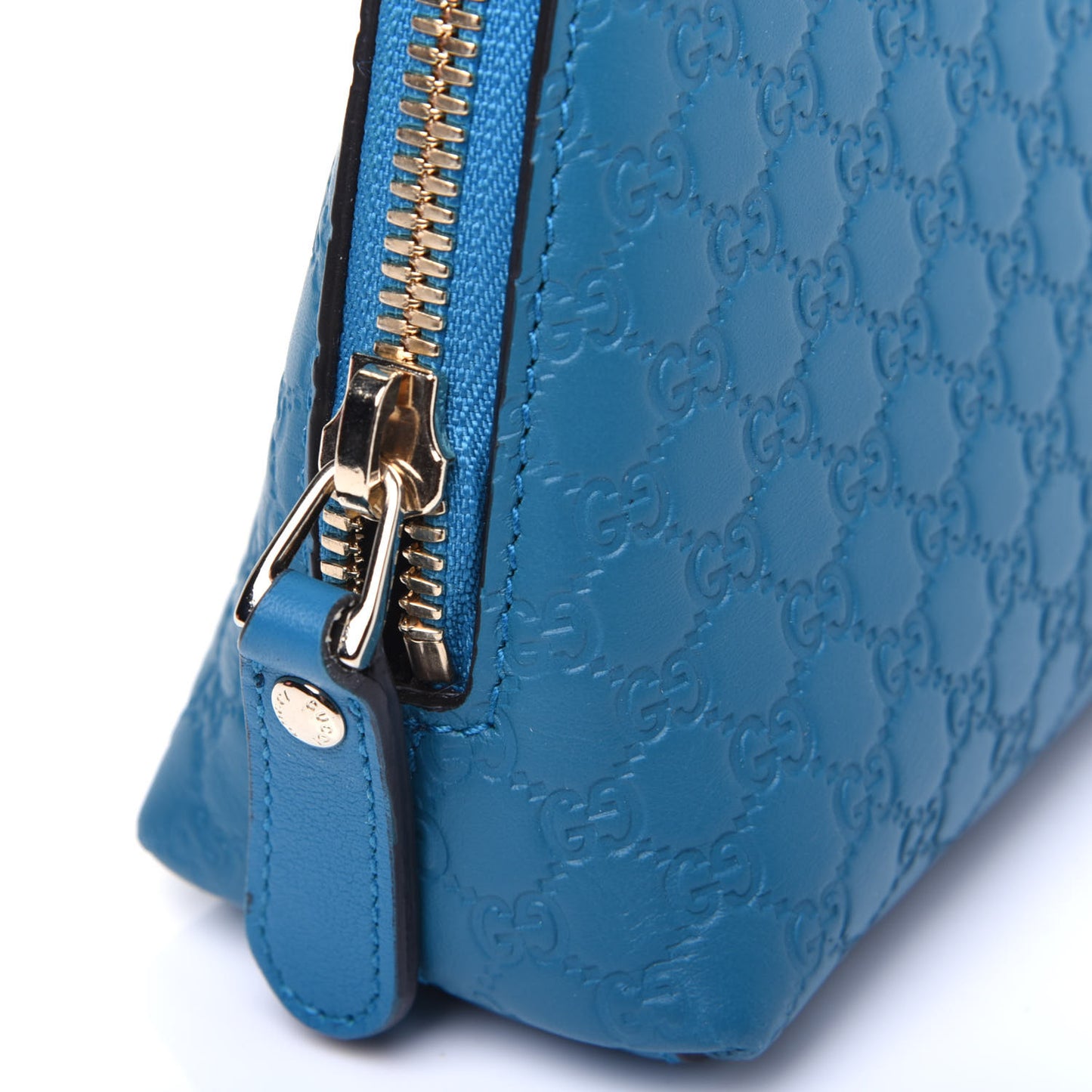 Microguccissima GG Cosmetic Case Deep Cobalt