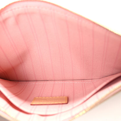 Louis Vuitton Damier Azur Neverfull MM GM Pochette Rose Ballerine 5 of 7