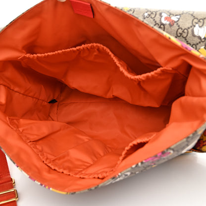 Gucci GG Supreme Monogram Space Cats Diaper Bag Orange 5 of 14