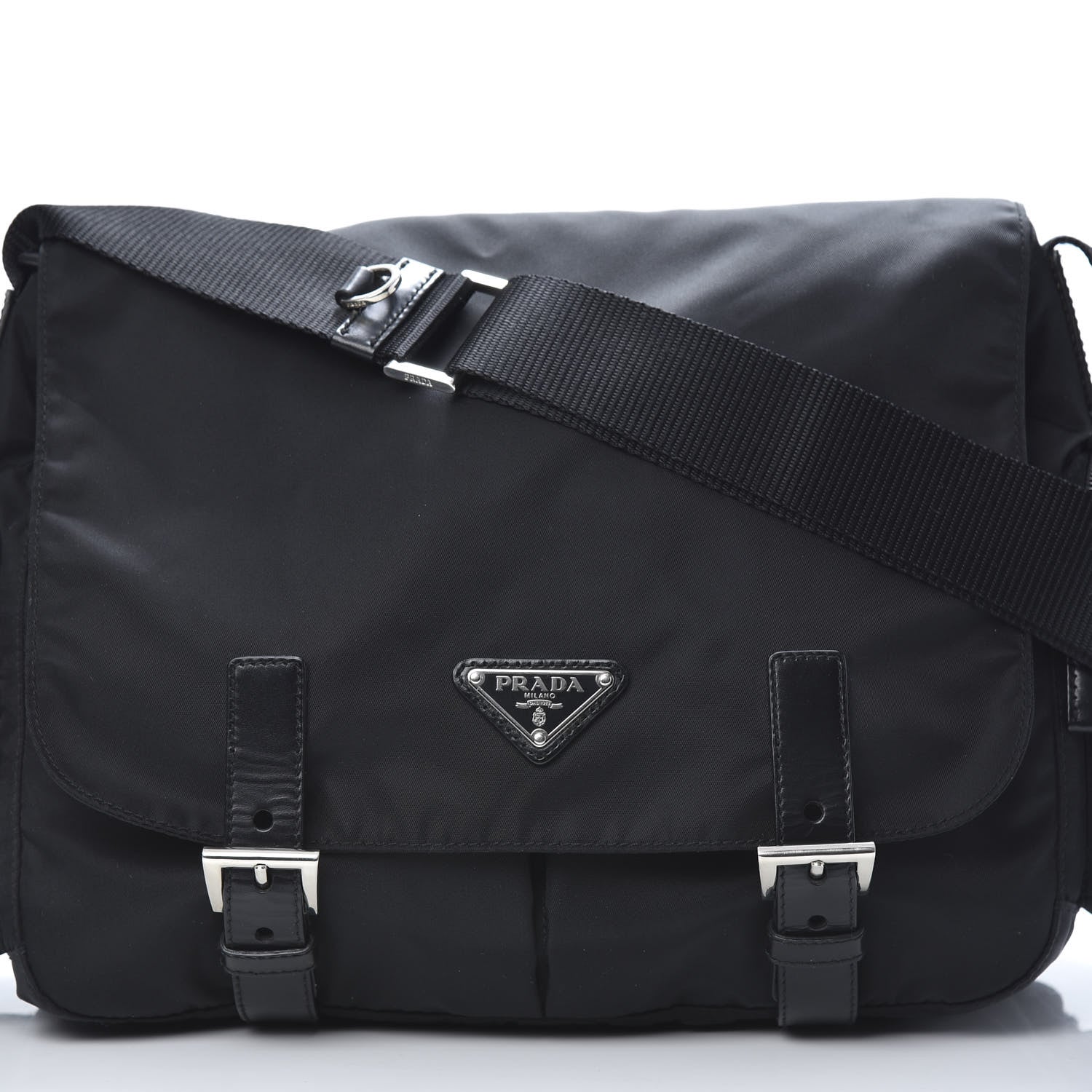 Prada Tessuto Nylon Vela Messenger Bag Black 8 of 10