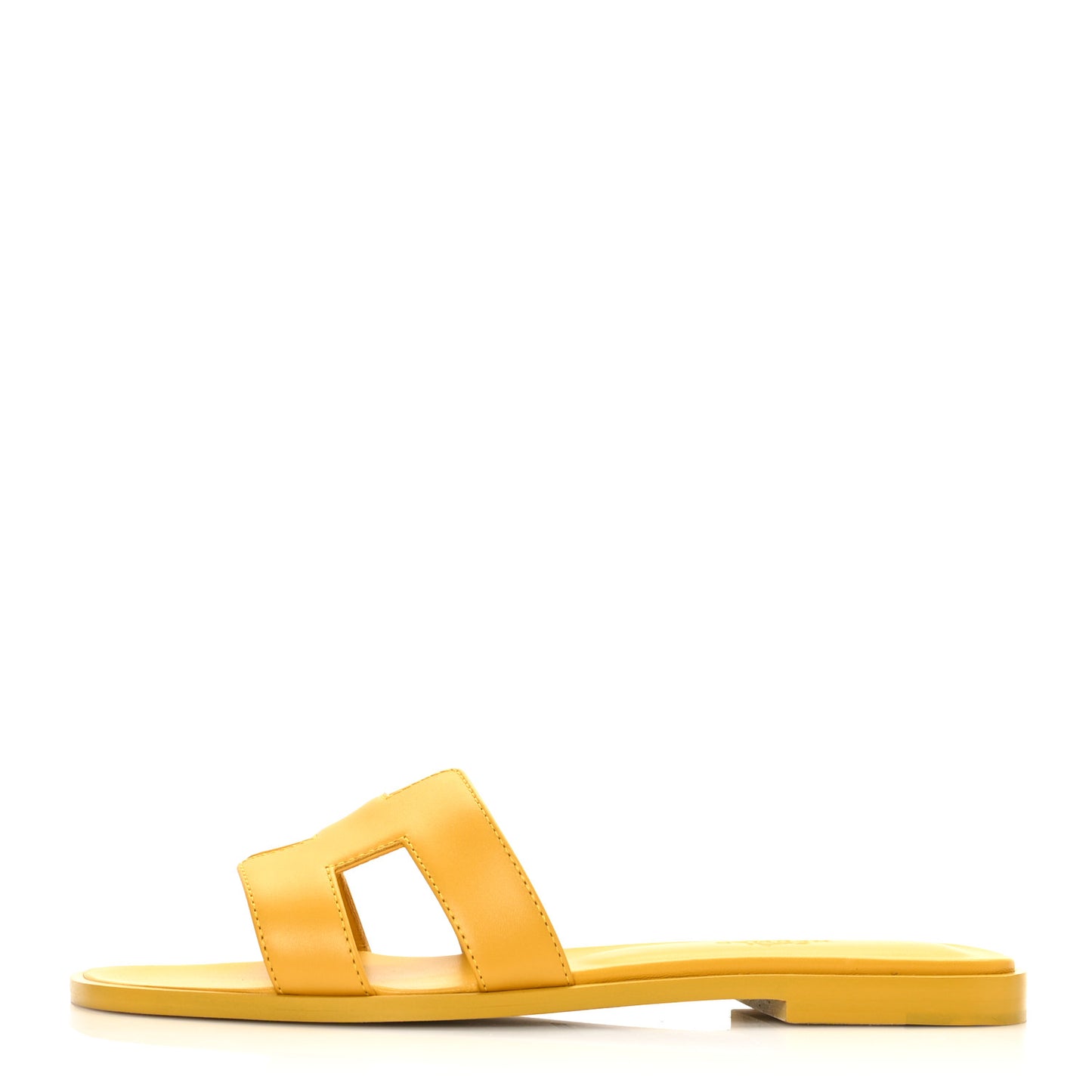 Box Calfskin Oran Sandals 36.5 Jaune Citron