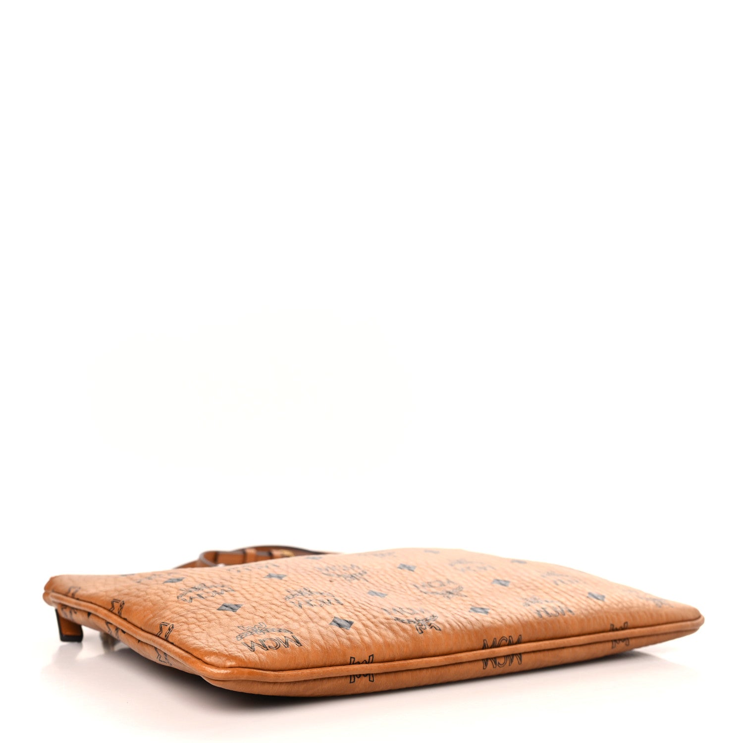 MCM Visetos Medium Crossbody Pouch Cognac 4 of 9