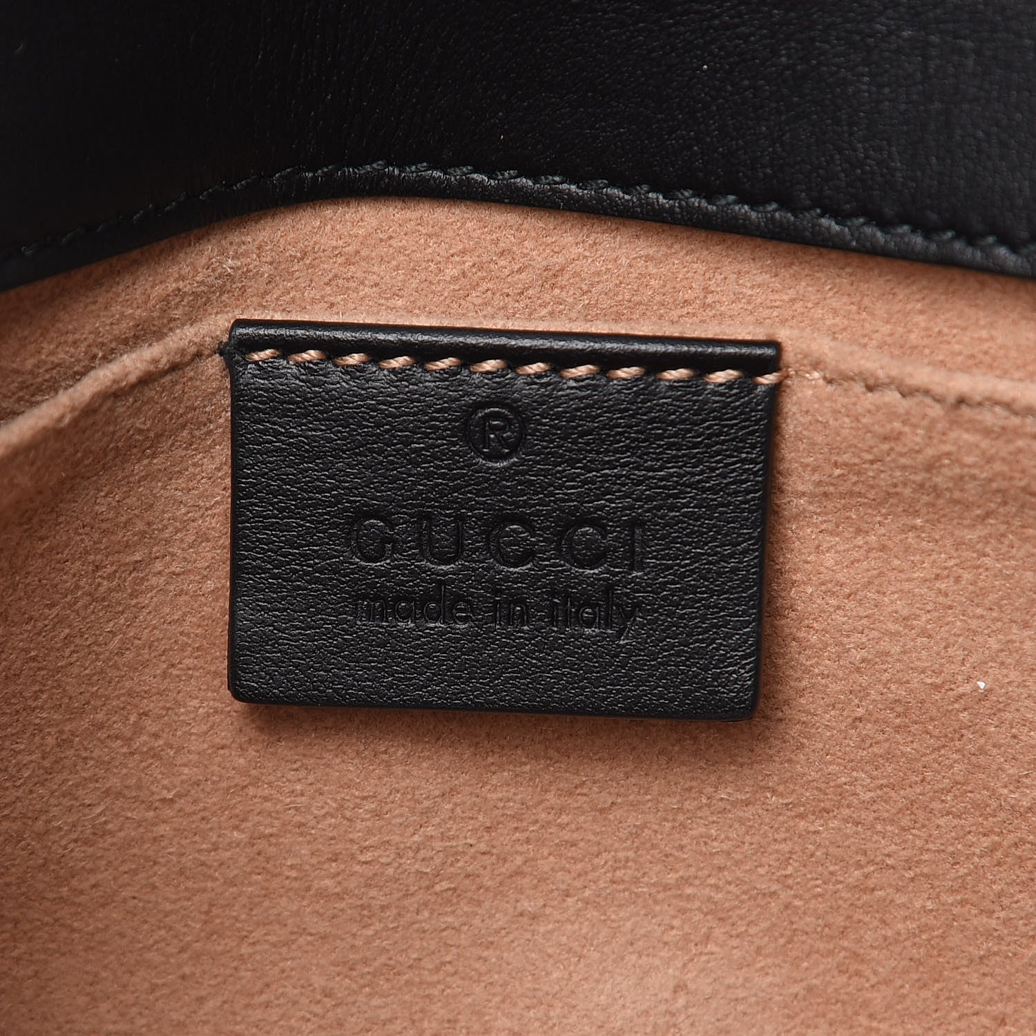 Gucci Calfskin Matelasse Mini GG Marmont Shoulder Bag Black 6 of 10