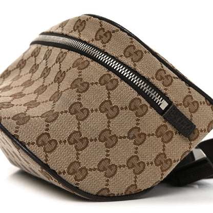 Gucci Monogram Dollar Calfskin Waist Pouch Beige Ebony Testa di Moro Marrone Scuro 10 of 10
