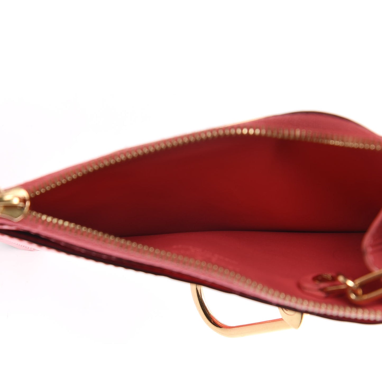 Vernis Key Pouch Rose Litchi