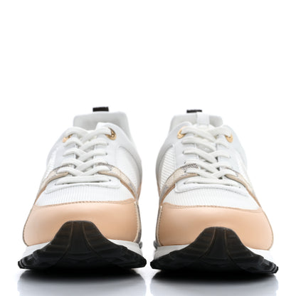 Louis Vuitton Calfskin Damier Azur Run Away Sneakers 37.5 White 3 of 11