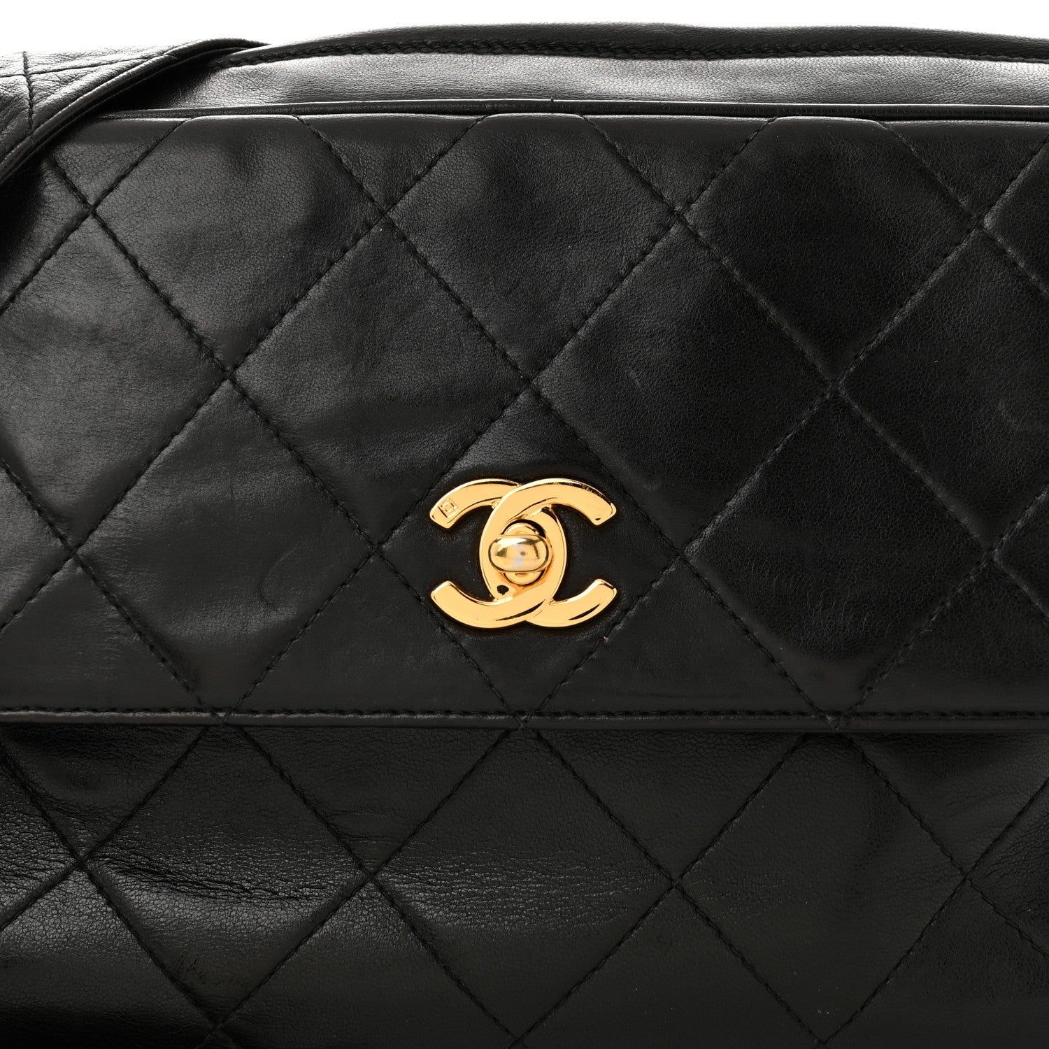 Chanel Lambskin Quilted Tassel Camera Case Black 9 of 13