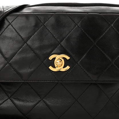 Chanel Lambskin Quilted Tassel Camera Case Black 9 of 13