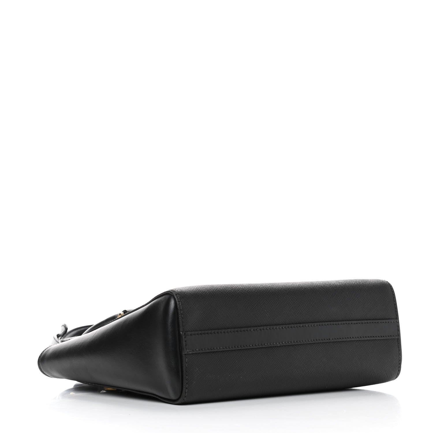 Prada Saffiano Soft Calfskin Small Zippered Tote Black 3 of 4
