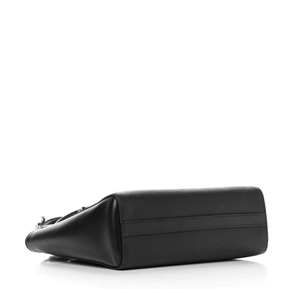 Prada Saffiano Soft Calfskin Small Zippered Tote Black 3 of 4