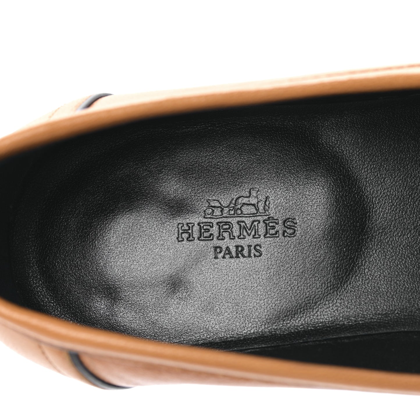 Goatskin Womens Paris Loafers 39 Naturel Black