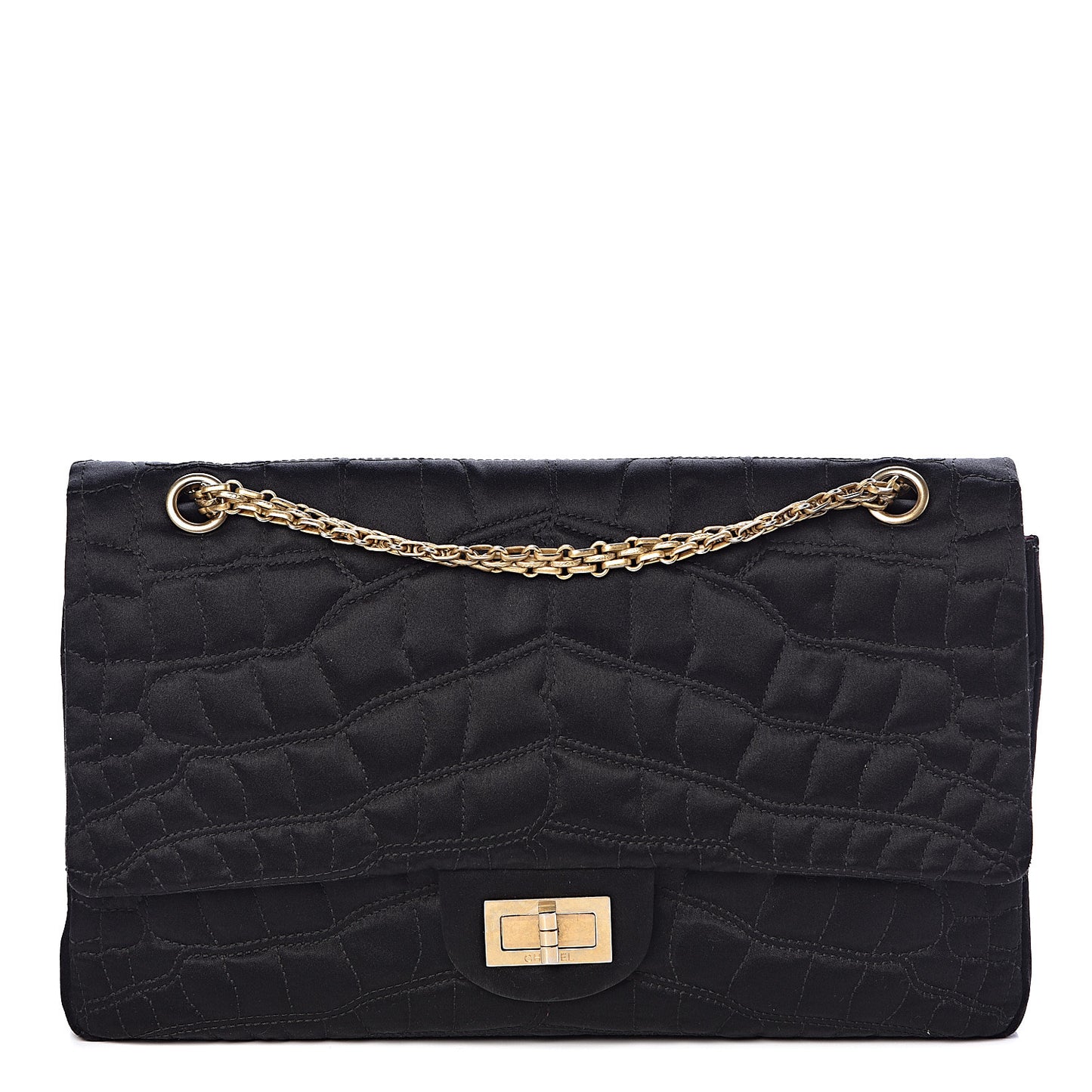 Satin Coco's Croc 2.55 Reissue 227 Flap Black