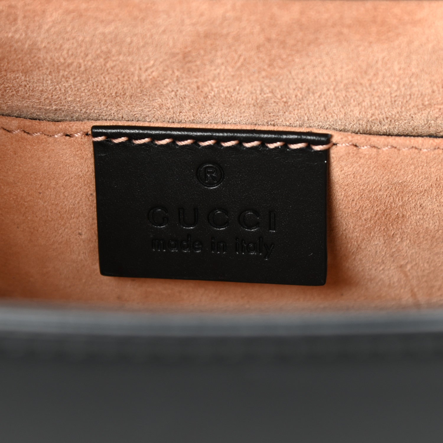 Gucci Calfskin Mini Sylvie Top Handle Bag Black 6 of 8