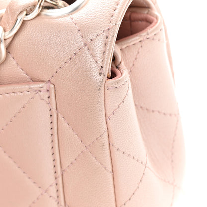 Chanel Metallic Lambskin Quilted Extra Mini Rectangular Flap Pink 14 of 15