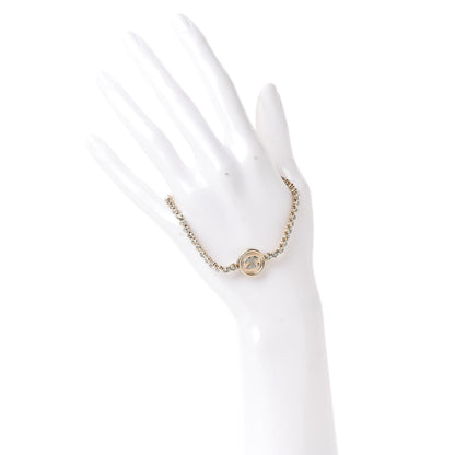 Chanel Crystal CC Chain Bracelet Gold 2 of 5