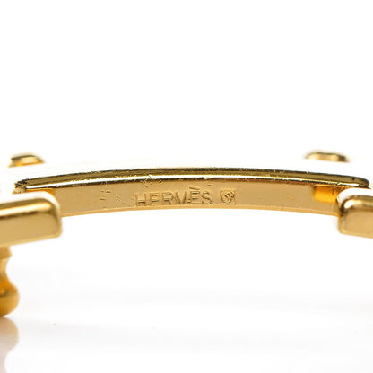 Hermes Polished 32mm H Belt Buckle Gold 4 of 4