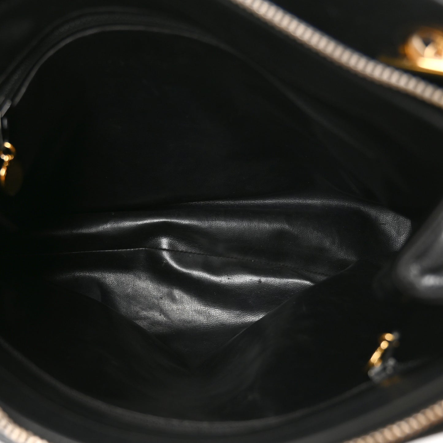 Caviar Large CC Shoulder Bag Black