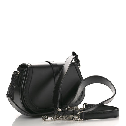 Versace Calfskin Medium Greca Goddess Shoulder Bag Black 3 of 9