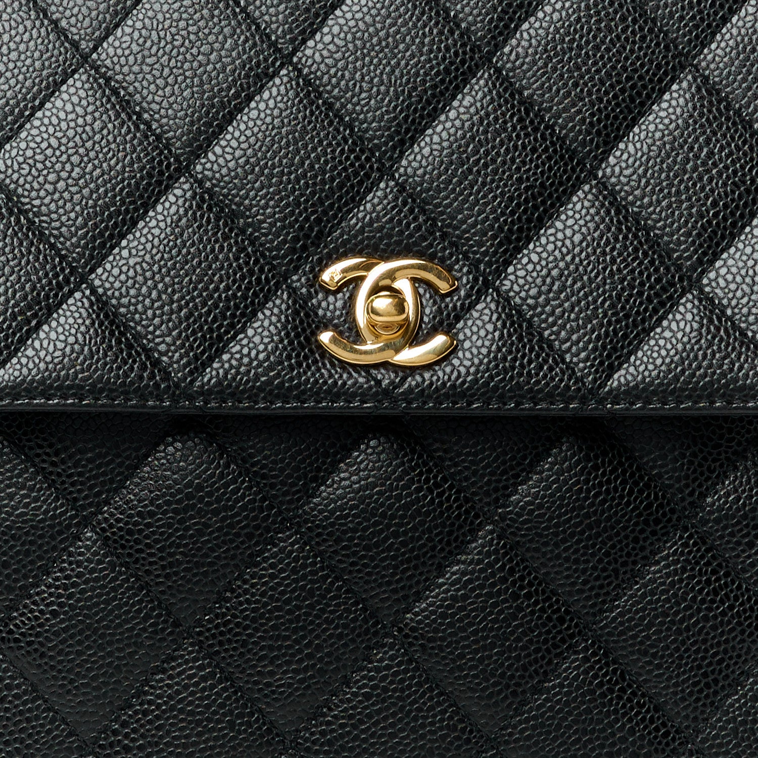Chanel Caviar Quilted Jumbo Kelly Flap Black 9 of 13