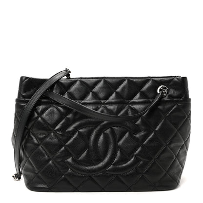 Chanel Caviar Quilted Timeless CC Soft Tote Black 1 of 9