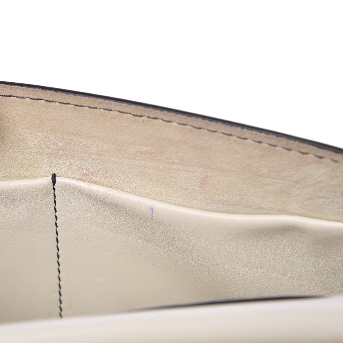 Calfskin J'Adior Chain Flap Bag Off White