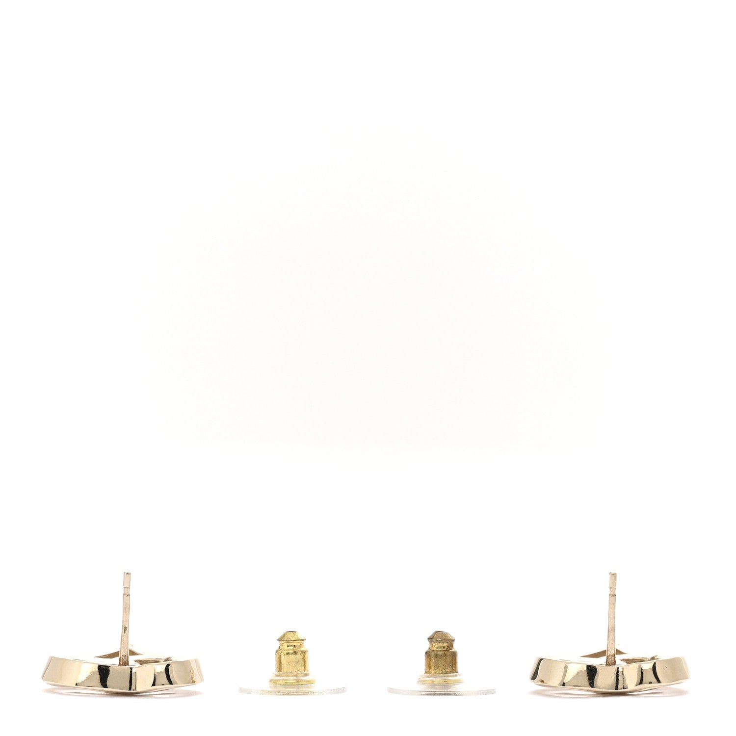 Chanel Metal CC Heart Coco In Love Earrings Gold 3 of 5