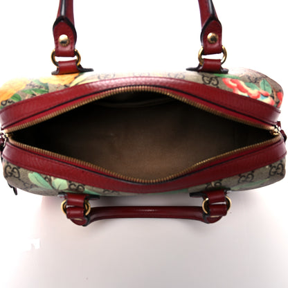 Gucci GG Supreme Monogram Tian Small Boston Beige Multicolor Red 5 of 20