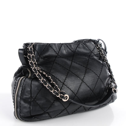 Chanel Lambskin Stitched Expandable Tote Black 3 of 8