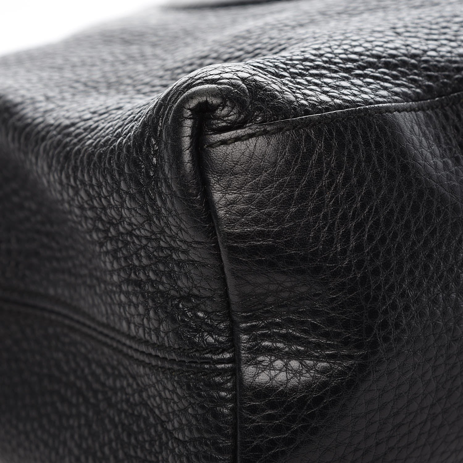 Gucci Pebbled Calfskin Medium Soho Chain Shoulder Bag Black 11 of 12