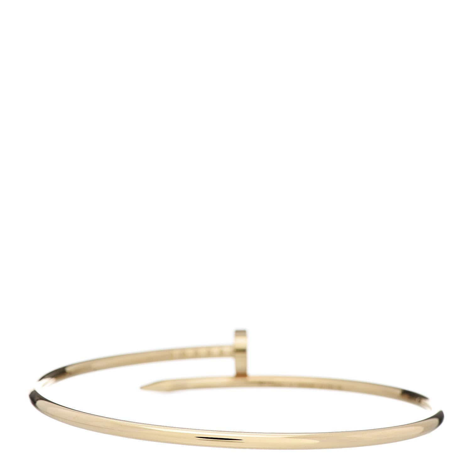 Cartier 18K Yellow Gold Small Juste Un Clou Bracelet 17 3 of 5
